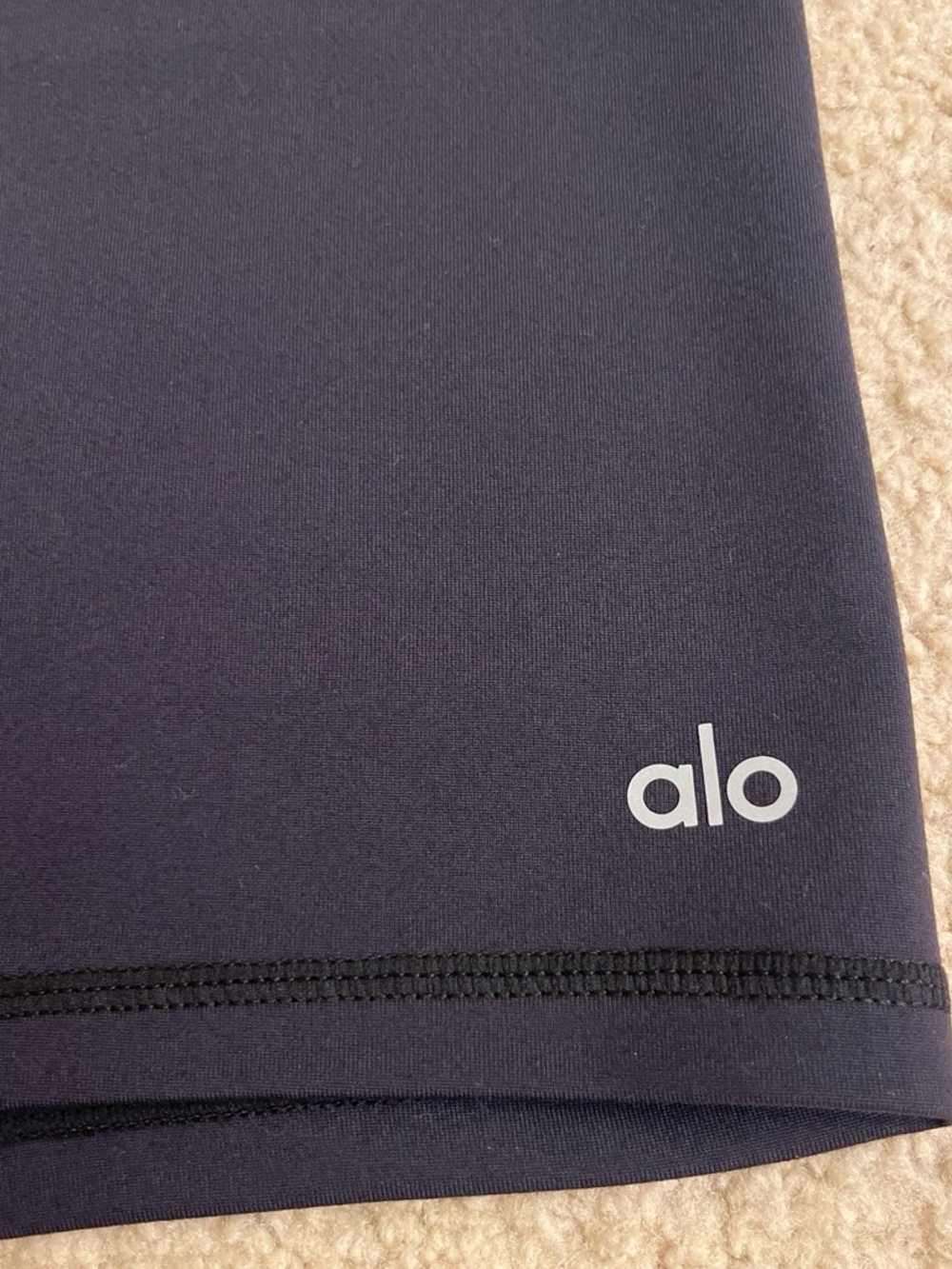 Alo Women's Black Bike Shorts - Picture 2 of 2
